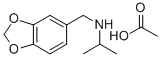1,3-Benzodioxole-5-methanamine, N-(1-methylethyl)-, acetate (salt) CAS#: 72156-39-9