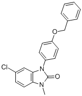 1,3-Dihydro-5-chloro-1-methyl-3-(4-(phenylmethoxy)phenyl)-2H-benzimida zol-2-one CAS#: 79759-85-6