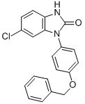 1,3-Dihydro-6-chloro-1-(4-(phenylmethoxy)phenyl)-2H-benzimidazol-2-one CAS#: 79759-84-5
