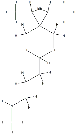 1,3-Dioxane-2-propanamine,5,5-diethyl-N-methyl-(9CI) CAS#: 762217-18-5