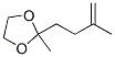 1,3-Dioxolane, 2-methyl-2-(3-methyl-3-butenyl)- (7CI,9CI) CAS#: 75508-46-2