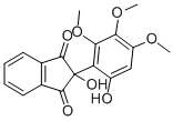 1,3-Indandione, 2-hydroxy-2-(2-hydroxy-4,5,6-trimethoxyphenyl)- CAS#: 75840-19-6