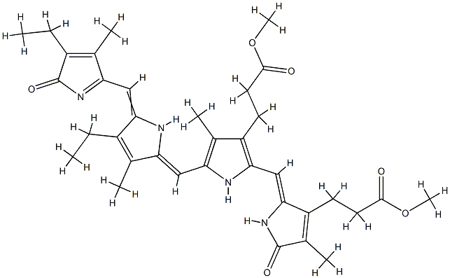 13,18-Diethyl-1,19,22,24-tetrahydro-2,8,12,17-tetramethyl-1,19-dioxo-21H-biline-3,7-dipropionic acid dimethyl ester CAS#: 77573-50-3