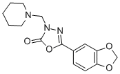 1,3,4-Oxadiazol-2(3H)-one, 5-(1,3-benzodioxol-5-yl)-3-(1-piperidinylme thyl)- CAS#: 73484-52-3