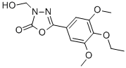 1,3,4-Oxadiazol-2(3H)-one, 5-(4-ethoxy-3,5-dimethoxyphenyl)-3-(hydroxy methyl)- CAS#: 73484-68-1