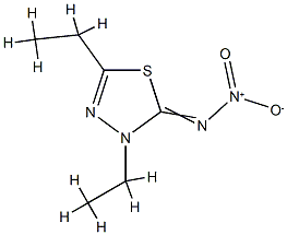1,3,4-Thiadiazol-2(3H)-imine,3,5-diethyl-N-nitro-(9CI) CAS#: 791577-40-7