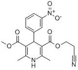1,4-Dihydro-2,6-dimethyl-4-(3-nitrophenyl)-3,5-pyridinedicarboxylic Acid 3-(2-Cyanoethyl) 5-Methyl Ester CAS#: 75130-24-4