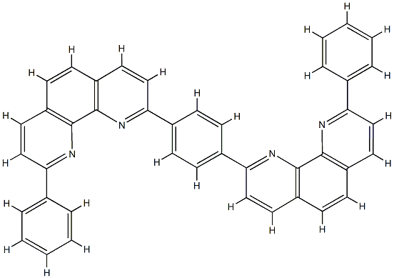 1,4-bis(9-phenyl-1,10-phenanthroliN-2-yl)benzene CAS#: 767319-03-9