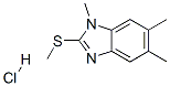 1,5,6-trimethyl-2-methylsulfanyl-benzoimidazole hydrochloride CAS#: 74022-46-1