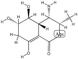 1H-2-Benzopyran-1-one,4-amino-3,4,4a,5,6,7-hexahydro-5,6,8-trihydroxy-3-methyl-,(3alpha,4alpha,4abta,5bta,6alpha)-(9CI) CAS#: 791740-94-8