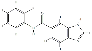 1H-Benzimidazole-5-carboxamide,N-(2-fluorophenyl)-(9CI) CAS#: 728028-79-3