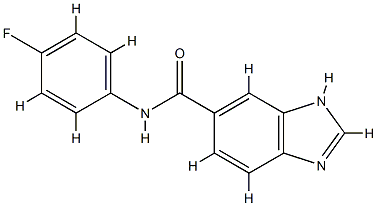 1H-Benzimidazole-5-carboxamide,N-(4-fluorophenyl)-(9CI) CAS#: 727686-18-2