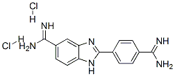 1H-Benzimidazole-5-carboximidamide, 2-(4-(aminoiminomethyl)phenyl)-, d ihydrochloride CAS#: 74027-83-1