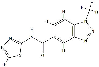 1H-Benzotriazole-5-carboxamide,1-methyl-N-1,3,4-thiadiazol-2-yl-(9CI) CAS#: 700852-28-4