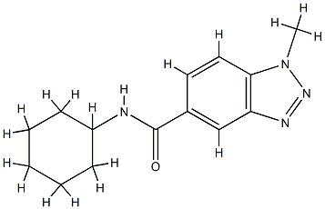 1H-Benzotriazole-5-carboxamide,N-cyclohexyl-1-methyl-(9CI) CAS#: 700857-96-1