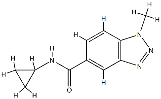 1H-Benzotriazole-5-carboxamide,N-cyclopropyl-1-methyl-(9CI) CAS#: 799264-78-1