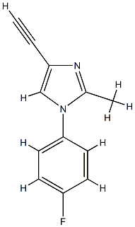 1H-Imidazole,4-ethynyl-1-(4-fluorophenyl)-2-methyl-(9CI) CAS#: 761426-56-6