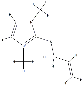 1H-Imidazolium,1,3-dimethyl-2-(2-propenylthio)-(9CI) CAS#: 790156-03-5