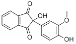 1H-Indene-1,3(2H)-dione, 2-hydroxy-2-(4-hydroxy-3-methoxyphenyl)- CAS#: 75840-16-3