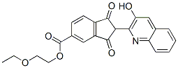 1H-Indene-5-carboxylic acid, 2,3-dihydro-2-(3-hydroxy-2-quinolinyl)-1,3-dioxo-, 2-ethoxyethyl ester CAS#: 78333-68-3