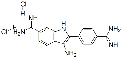1H-Indole-6-carboximidamide, 3-amino-2-(4-(aminoiminomethyl)phenyl)-, dihydrochloride CAS#: 74027-82-0