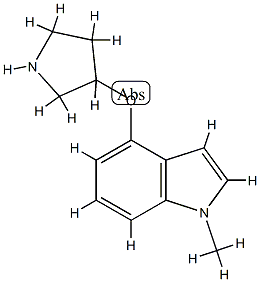 1H-Indole,1-methyl-4-(3-pyrrolidinyloxy)-(9CI) CAS#: 786607-54-3