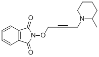 1H-Isoindole-1,3(2H)-dione, 2-((4-(2-methyl-1-piperidinyl)-2-butynyl)o xy)- CAS#: 74484-67-6