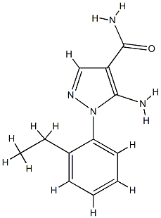 1H-Pyrazole-4-carboxamide,5-amino-1-(2-ethylphenyl)-(9CI) CAS#: 792953-12-9