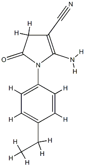 1H-Pyrrole-3-carbonitrile,2-amino-1-(4-ethylphenyl)-4,5-dihydro-5-oxo-(9CI) CAS#: 732291-60-0