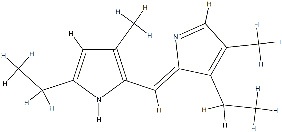 1H-Pyrrole,3-ethyl-2-[(5-ethyl-3-methyl-2H-pyrrol-2-ylidene)methyl]-4-methyl-(9CI) CAS#: 739301-42-9