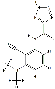 1H-Tetrazole-5-carboxamide,N-[2-cyano-3-(dimethylamino)phenyl]-(9CI) CAS#: 751432-30-1