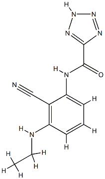 1H-Tetrazole-5-carboxamide,N-[2-cyano-3-(ethylamino)phenyl]-(9CI) CAS#: 745738-03-8