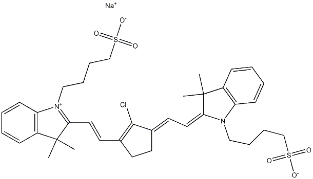 2-[2-[2-Chloro-3-[2-[1,3-dihydro-3,3-dimethyl-1-(4-sulfobutyl)-2H-indol-2-ylidene]ethylidene]-1-cyclopenten-1-yl]ethenyl]-3,3-dimethyl-1-(4-sulfobutyl)-3H-indolium inner salt sodium salt CAS#: 757960-10-4