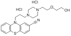 2-(2-(4-(3-(2-Cyano-10-phenothiazinyl)propyl)-1-piperazinyl)ethoxy)eth anol dihydrochloride CAS#: 73927-25-0