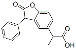 2-(2-oxo-3-phenyl-3H-benzofuran-5-yl)propanoic acid CAS#: 77143-70-5