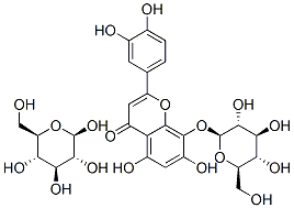 2-(3,4-Dihydroxyphenyl)-8-(beta-D-glucopyranosyloxy)-5,7-dihydroxy-4H- 1-benzopyran-4-one mono-beta-D-glucopyranoside CAS#: 76135-83-6