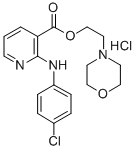 2-((4-Chlorophenyl)amino)-3-pyridinecarboxylic acid 2-(4-morpholinyl)e thyl ester HCl CAS#: 75449-61-5
