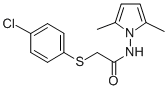 2-((4-Chlorophenyl)thio)-N-(2,5-dimethyl-1H-pyrrol-1-yl)acetamide CAS#: 75129-73-6