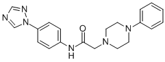 2-(4-PHENYLPIPERAZINO)-N-[4-(1H-1,2,4-TRIAZOL-1-YL)PHENYL]ACETAMIDE CAS#: 763124-72-7