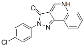 2-(4-chlorophenyl)-2,5-dihydropyrazolo(4,3-c)quinoline-3(3H)-one CAS#: 77779-36-3
