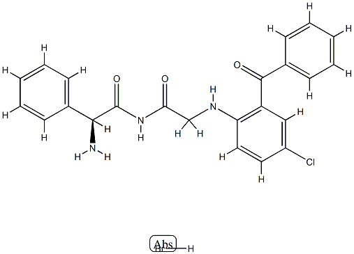 2-Benzoyl-4-chloro-N(sup alpha)-DL-(alpha-phenylglycyl)glycinanilide h ydrobromide CAS#: 76375-85-4