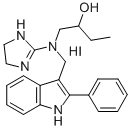 2-Butanol, 1-((4,5-dihydro-1H-imidazol-2-yl)((2-phenyl-1H-indol-3-yl)m ethyl)amino)-, monohydroiodide CAS#: 77587-79-2