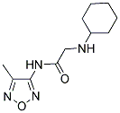 2-CYCLOHEXYLAMINO-N-(4-METHYL-FURAZAN-3-YL)-ACETAMIDE CAS#: 797806-69-0