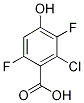 2-Chloro-3,6-difluoro-4-hydroxybenzenecarboxylic acid CAS#: 749230-42-0
