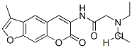 2-(Diethylamino)-N-(3-methyl-7-oxo-7H-furo(3,2-g)(1)benzopyran-6-yl)ac etamide monohydrochloride CAS#: 79418-49-8