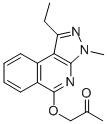 2-Propanone, 1-((1-ethyl-3-methyl-3H-pyrazolo(3,4-c)isoquinolin-5-yl)o xy)- CAS#: 74123-63-0