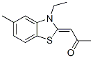 2-Propanone,1-(3-ethyl-5-methyl-2(3H)-benzothiazolylidene)-,(1Z)-(9CI) CAS#: 719277-25-5