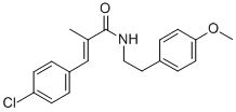 2-Propenamide, 3-(4-chlorophenyl)-N-(2-(4-methoxyphenyl)ethyl)-2-methy l- CAS#: 76691-25-3