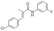 2-Propenamide, 3-(4-chlorophenyl)-N-(3-fluorophenyl)-2-methyl- CAS#: 76691-26-4