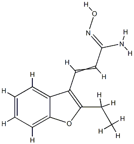 2-Propenimidamide,3-(2-ethyl-3-benzofuranyl)-N-hydroxy-(9CI) CAS#: 779983-90-3